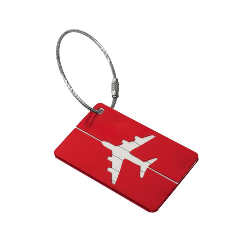 (11er Set) Aluminium Kofferanhänger Gepäck Etiketten Luggage Tag mit Adressschild - Bunt
