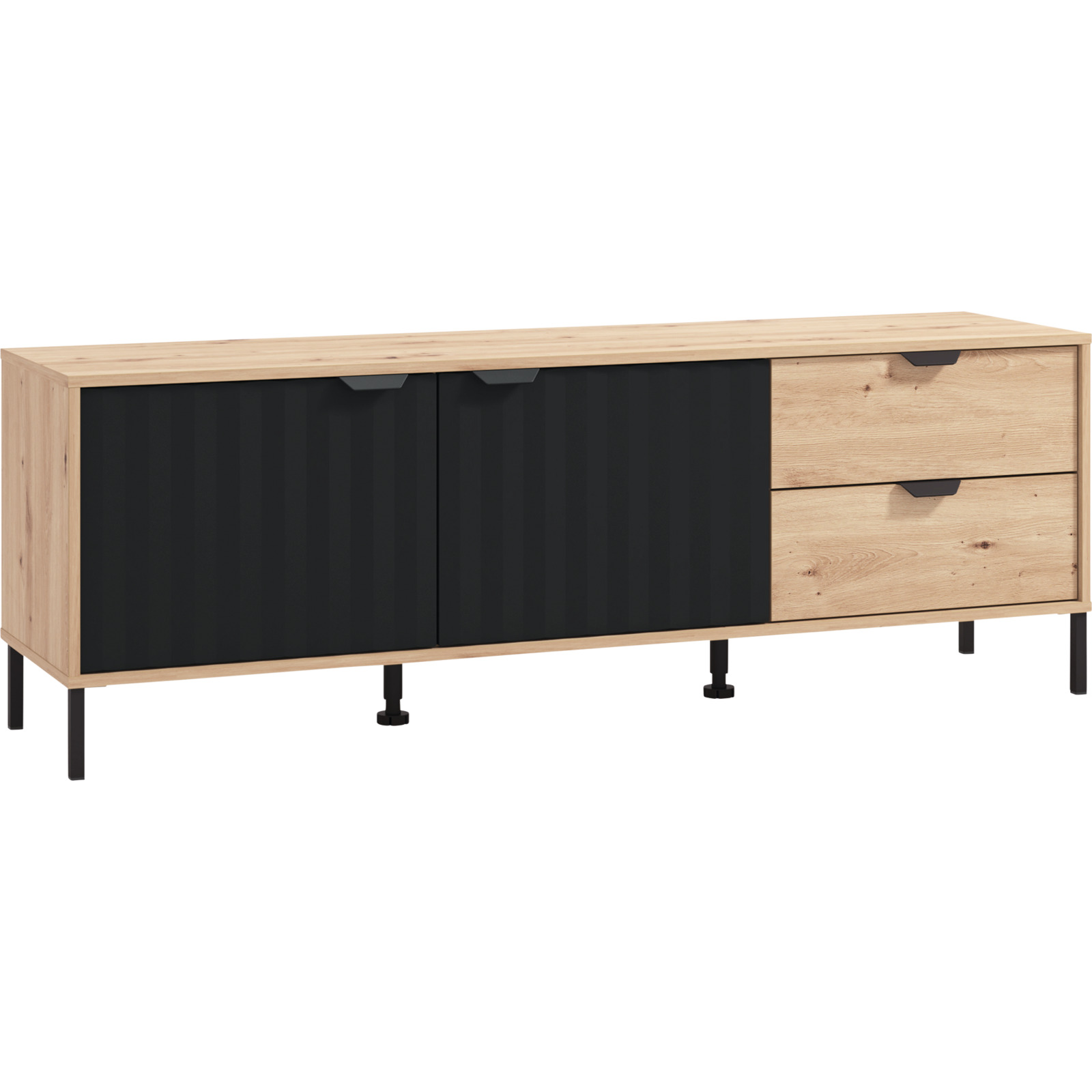 TV-Möbel Vandea, Dekor Eiche Artisan, 157 cm
