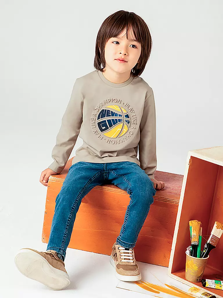 MAYORAL Jungen Langarmshirt beige