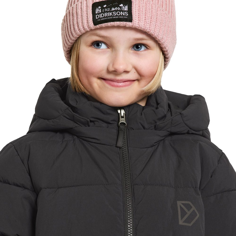 Didriksons Olivin Parka Kinder schwarz