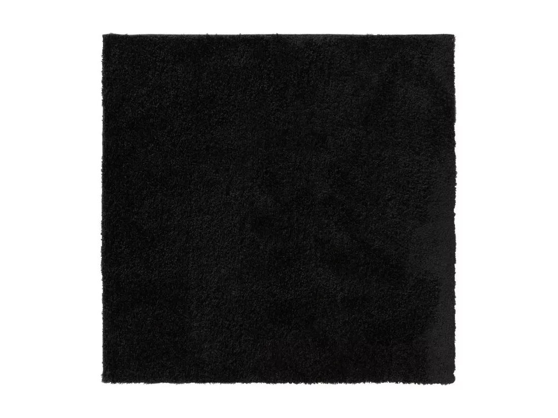 Tapis à poils longs Soho Noir 200x200 cm