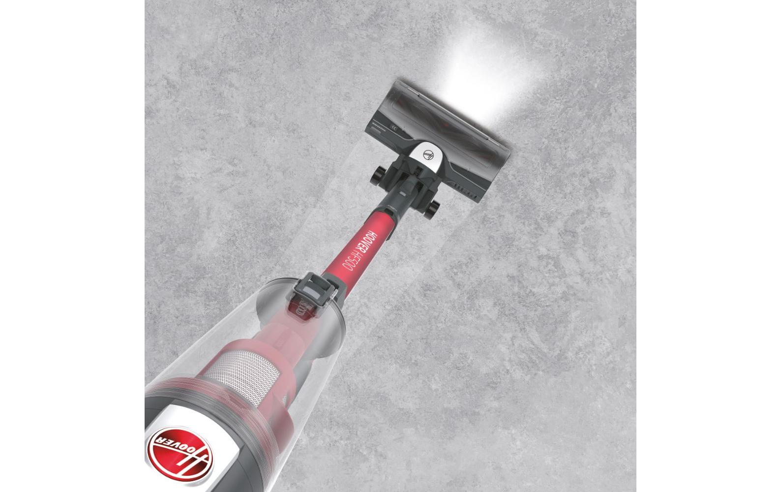 Akku-Hand- und Stielsauger HF522STH 011 Grau/Rot<br>Kompakter Besenstaubsauger ohne Kabel