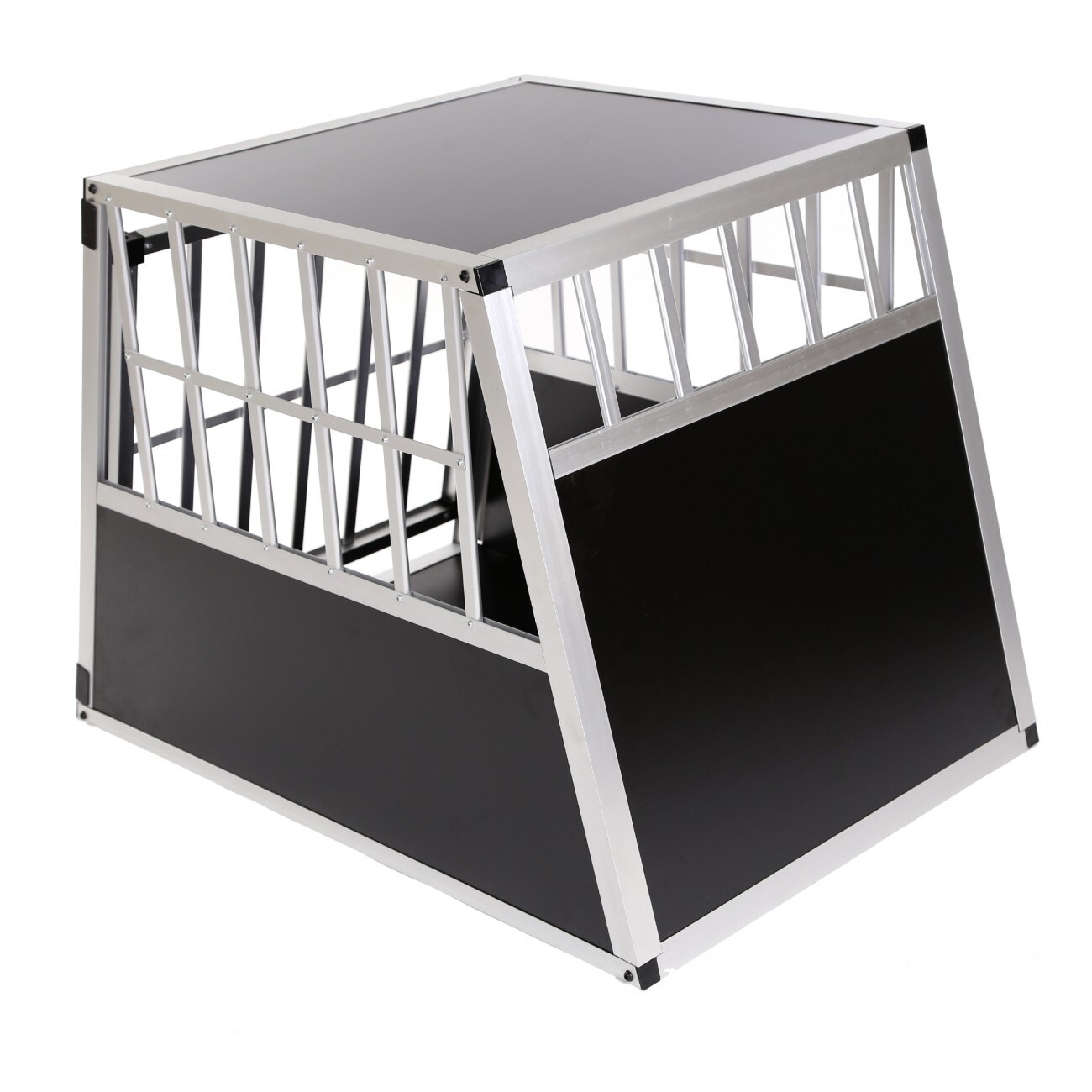 zoomundo Hundetransportbox / Kofferraumbox aus Aluminium - 1-Türig Premium
