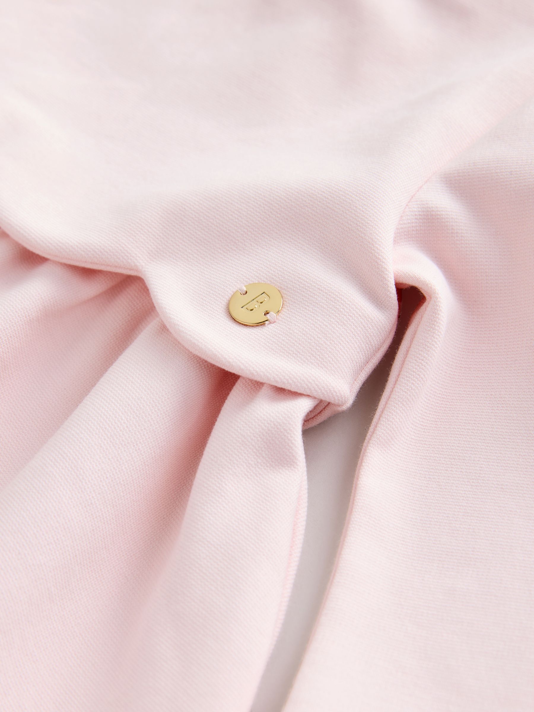 Roze - Baker by Ted Baker Ponte-jurk met gegolfde rand