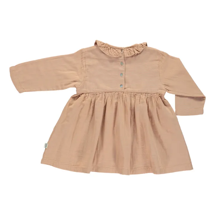 Poudre Organic Robe Double Gaze Coton Campanule | Vieux Rose