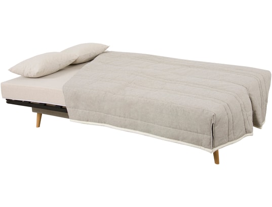 CONCEPT1 - Canapé lit Eveil CC 130 ressorts ensachés (mat Simmons) beige