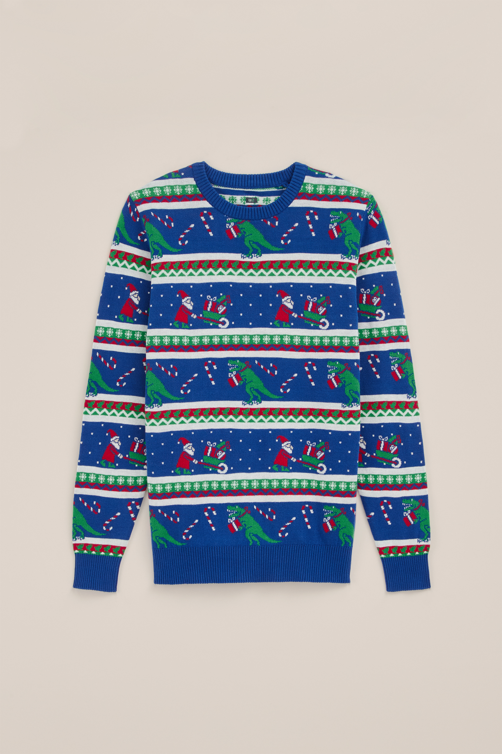 Jongens trui met dessin WE Fashion Donkerblauw