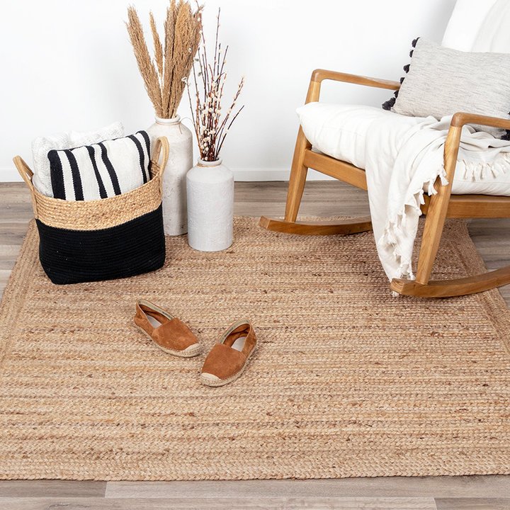 Jute vloerkleed - Fair vierkant Naturel | 100% natuurlijk
