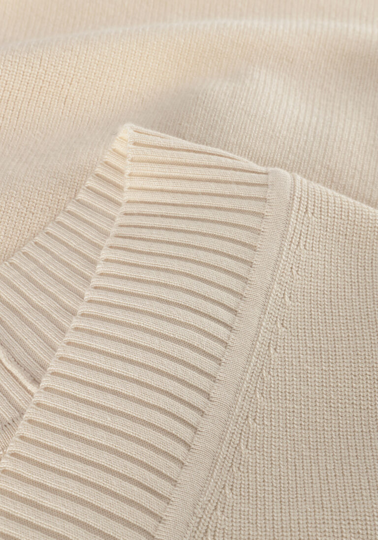 VANILIA beige vanilia spencer v-neck rib