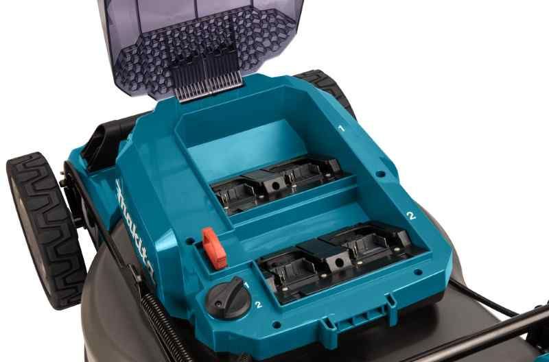 Makita DLM462PT4 LXT 2x18 V accu Grasmaaier 46cm  5,0 ah accu (4 st), duo snellader, in doos