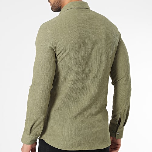 Chemise Manches Longues Vert Kaki