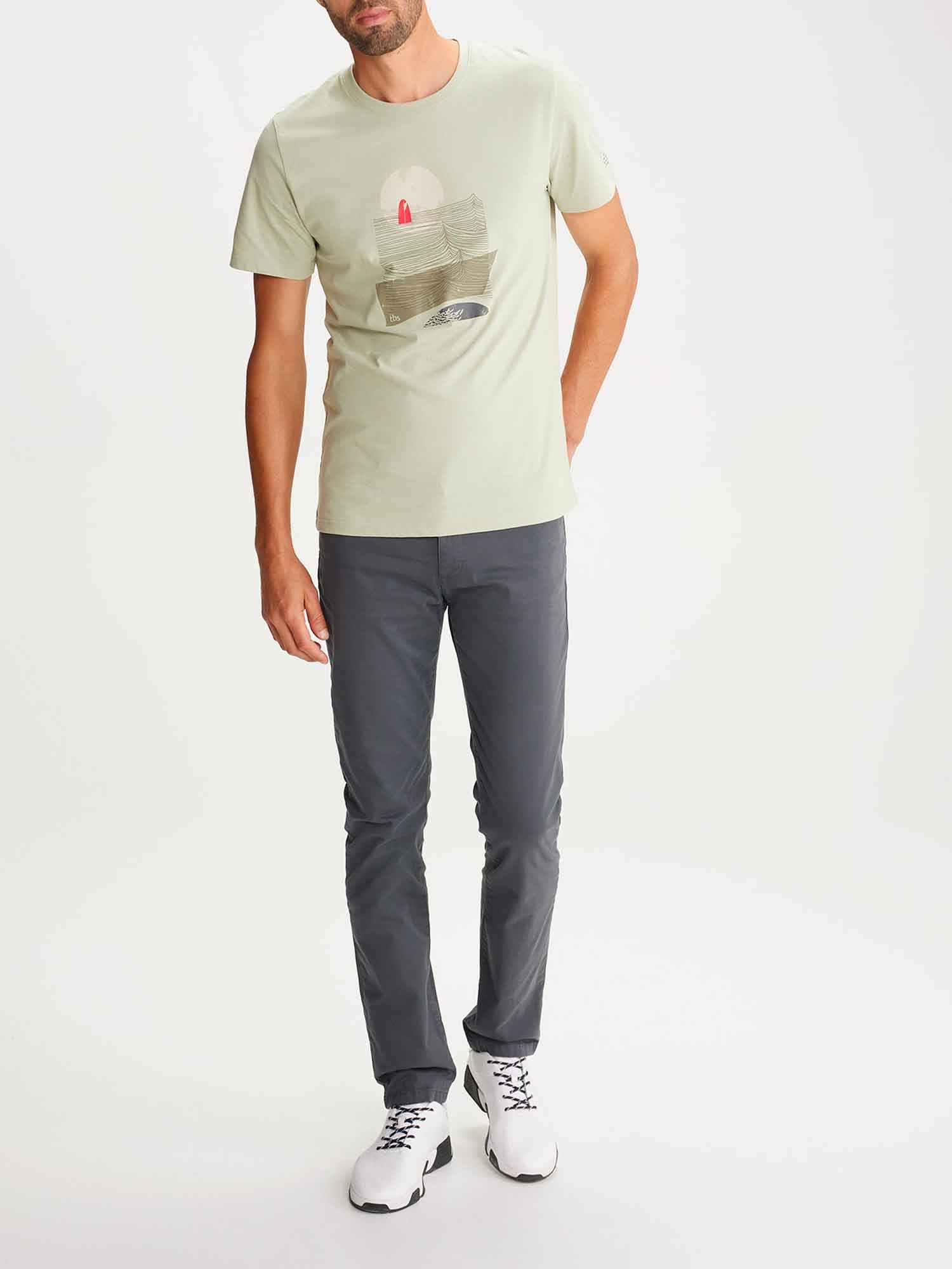 Tee Shirt Homme Coton Biologique Kaki