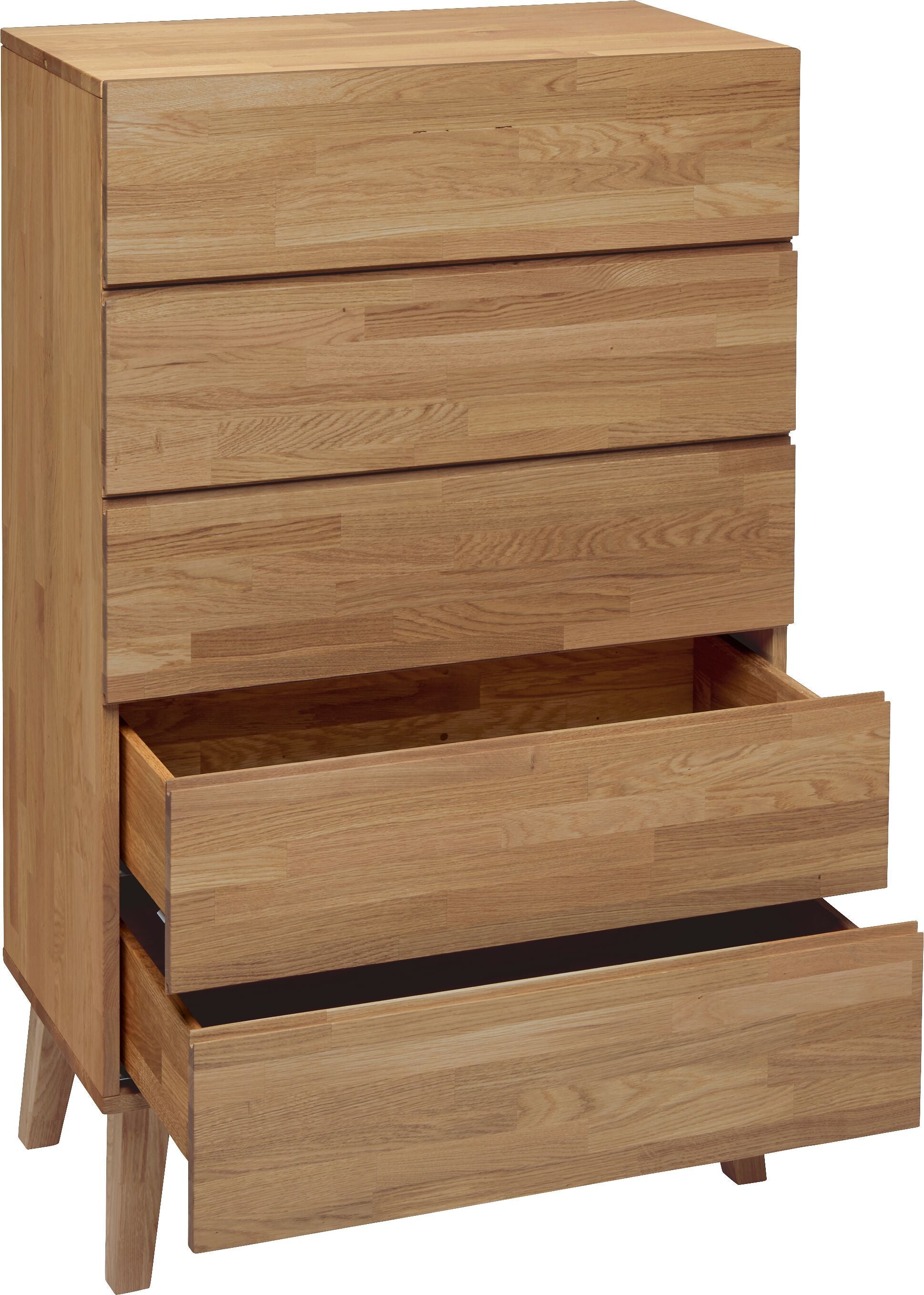 CARA Kommode - Eiche / B: 80.0 cm x T: 45.0 cm x H: 130.5 cm