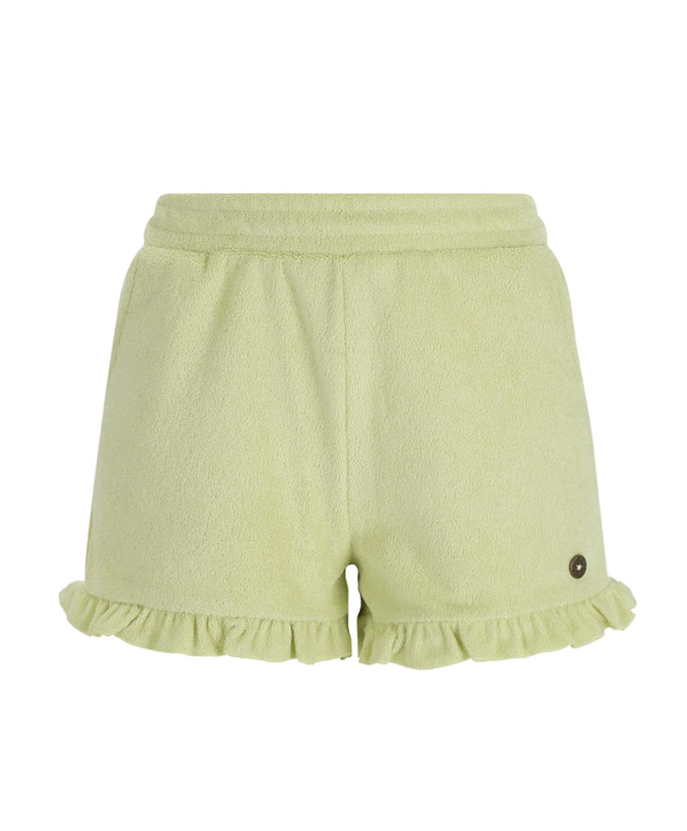 Like Flo Faje ruffle meisjes korte broek groen