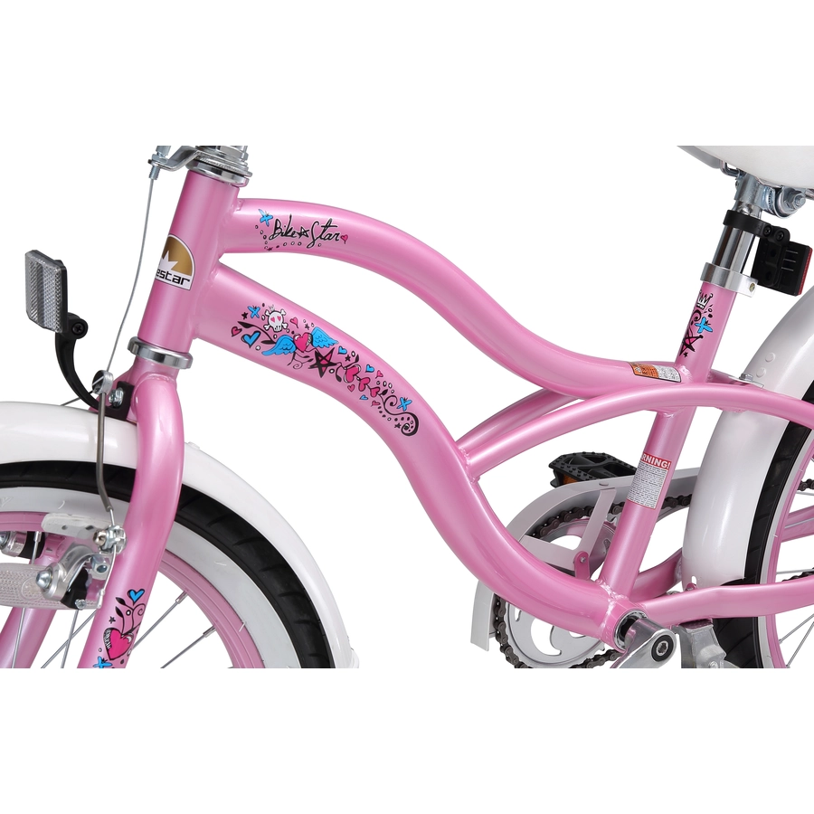 Bikestar Kinderrad 20 Zoll Cruiser pink
