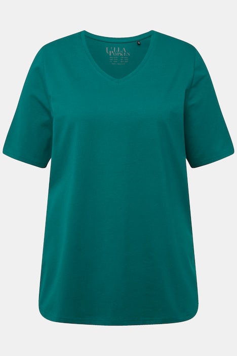 T-Shirt, A-Linie, V-Ausschnitt, Halbarm