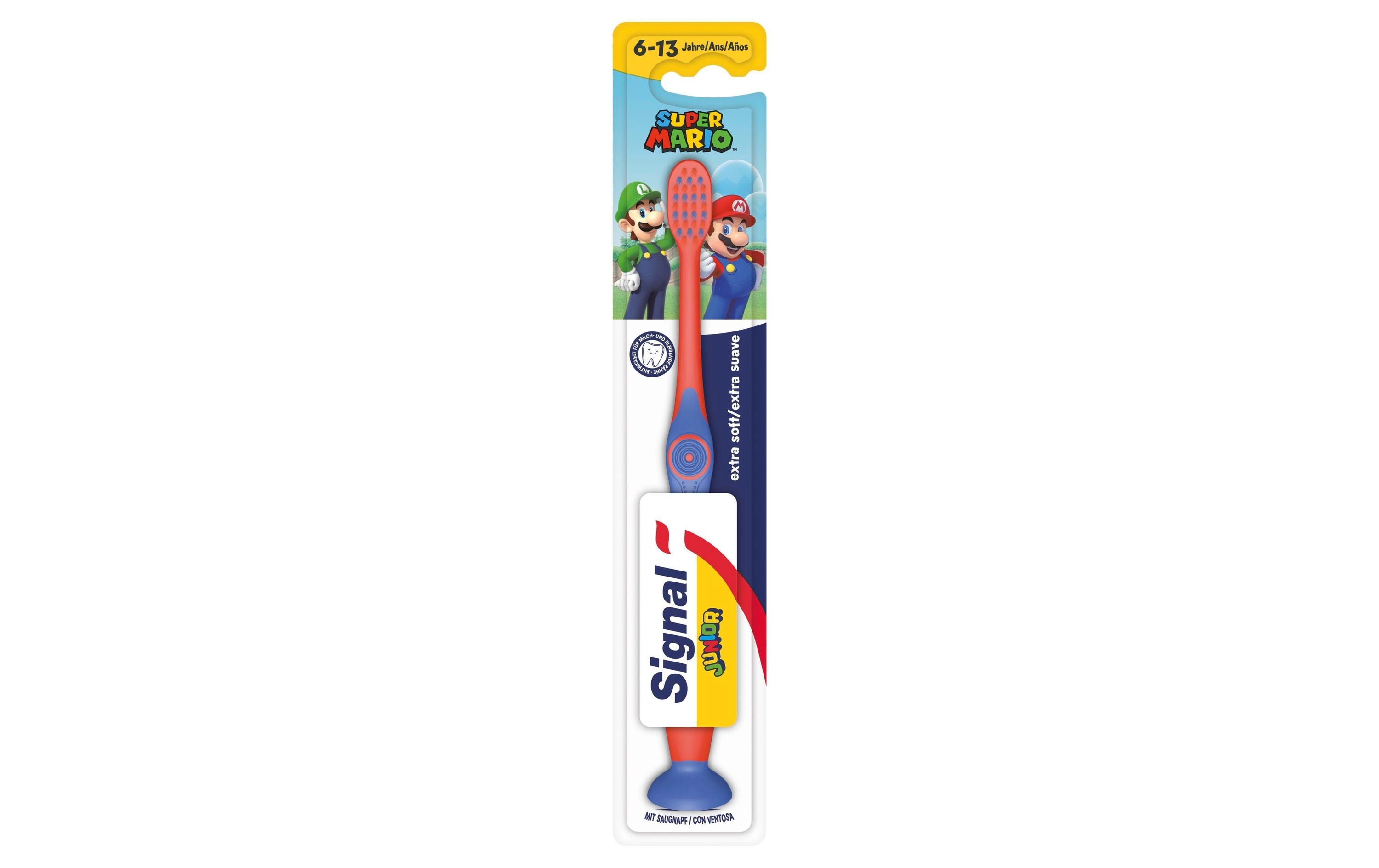 Handzahnbürste Junior Extra Soft AssortiertZahnbürste mit weichen Borsten für Kinderzähne