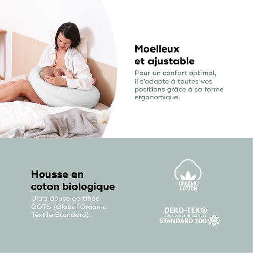 Coussin de grossesse B.LOVE Mineral Gris - BABYMOOV