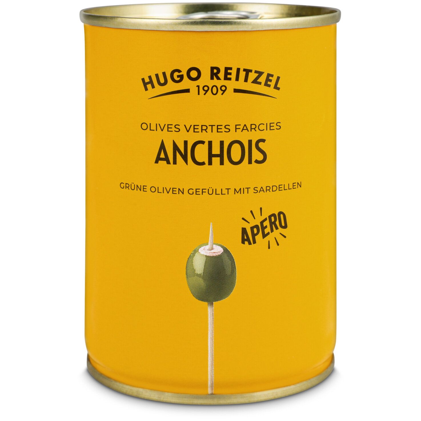 Hugo Reitzel Oliven grün mit Sardellen