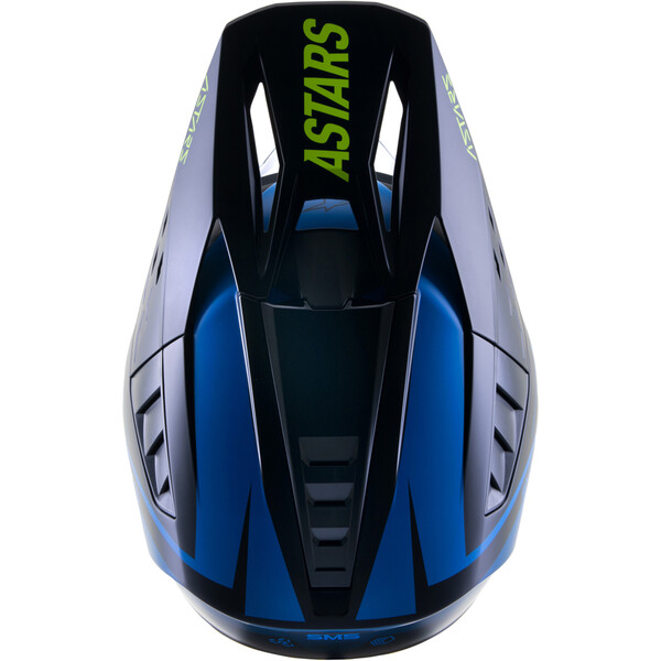 Alpinestars - Casque Supertech S-M5 Rayon Noir / Bleu / Blanc Mat