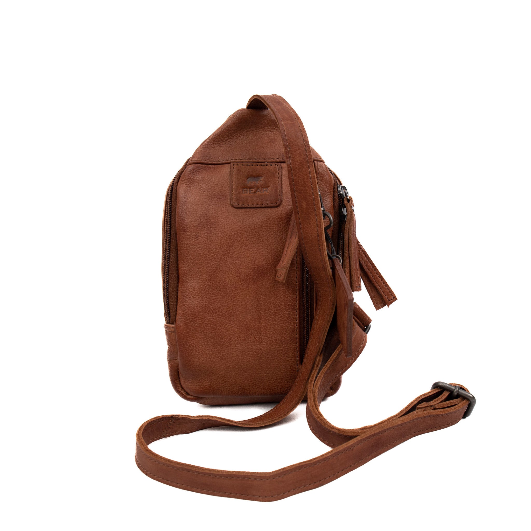 Crossbody tasje 'Katinka' cognac
