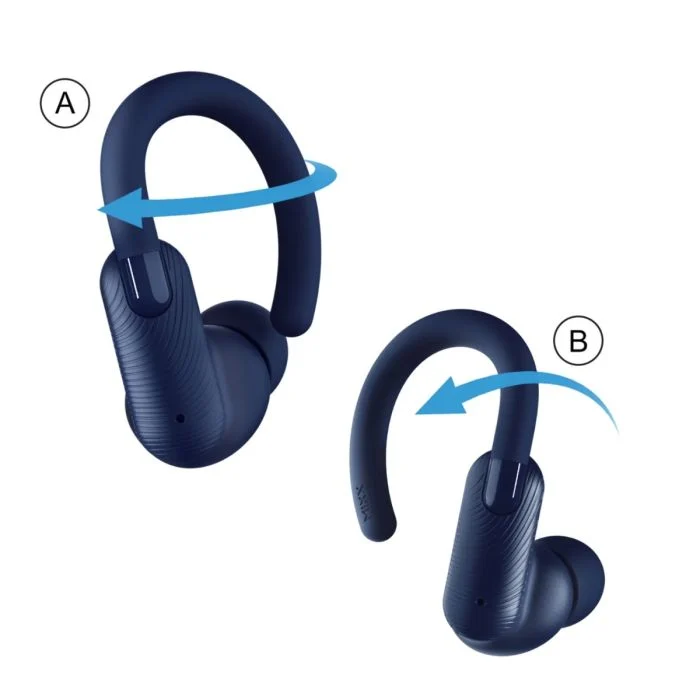 MIXX Unisex Hovedtelefoner Headphones Sports Charge 2 In-Ear Hook TWS Blå
