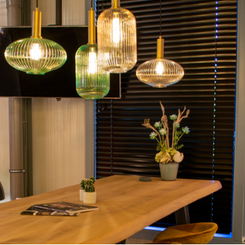 Lucide hanglamp Maloto groen Ø30 cm