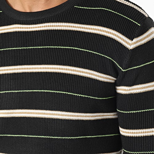 Pull A Rayures Noir