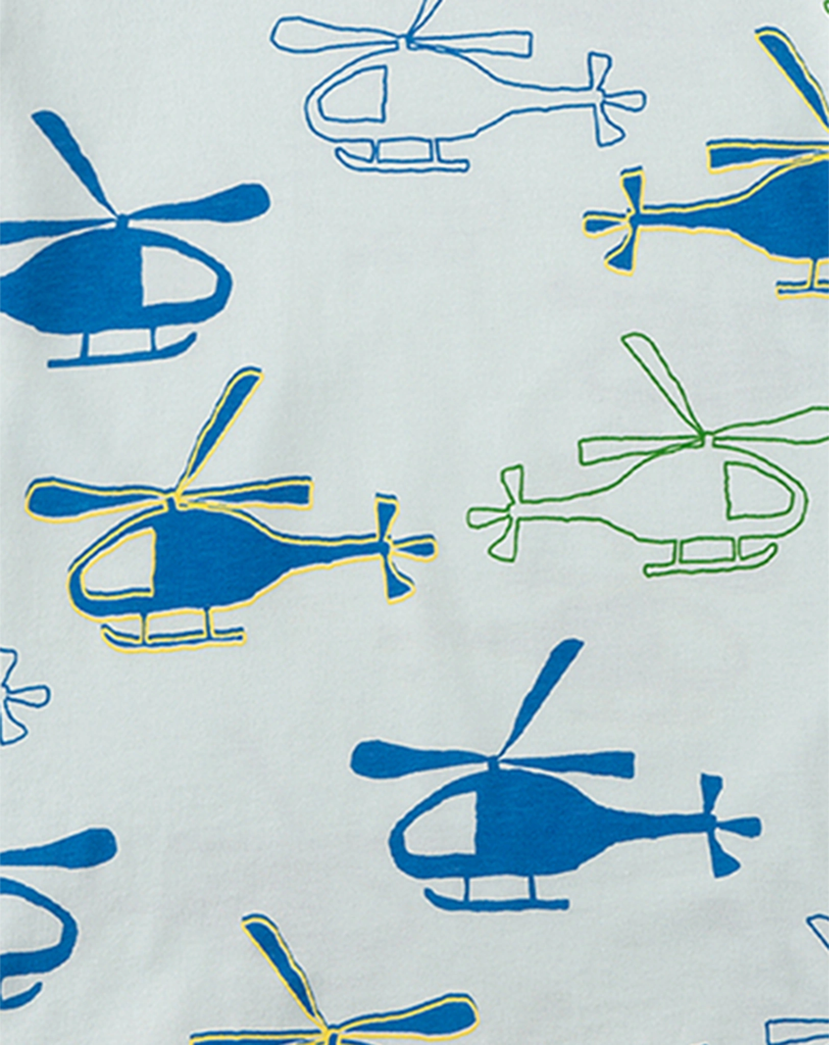 Schlafanzug HELICOPTER kurz in blue wind