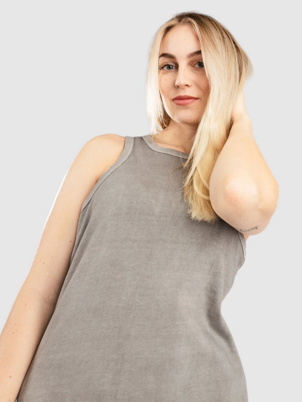 Brixton Carefree Organic Gd Tank Dress washed black