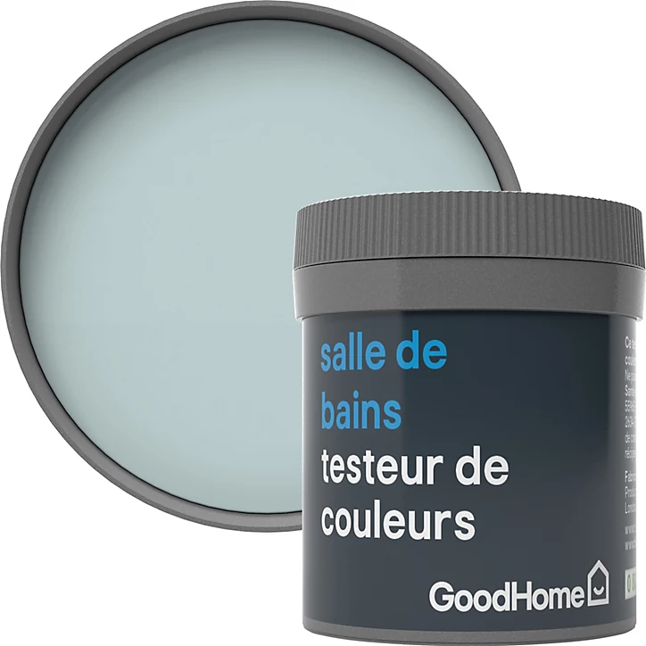 Testeur peinture salle de bains GoodHome vert Clontarf satin 50ml