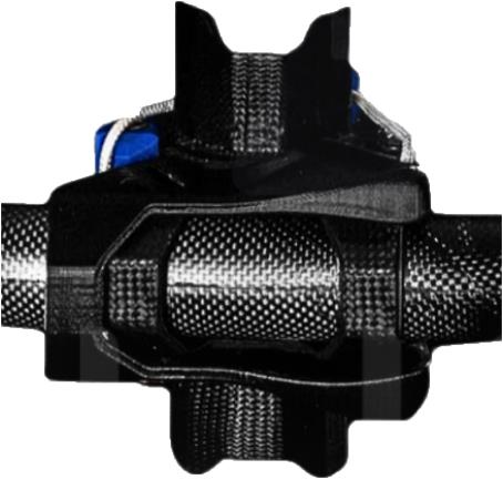 LISA Windsurfing Poignée de Wishbone Carbone - Boom Head Generic 33 mm diameter - 92 mm wide