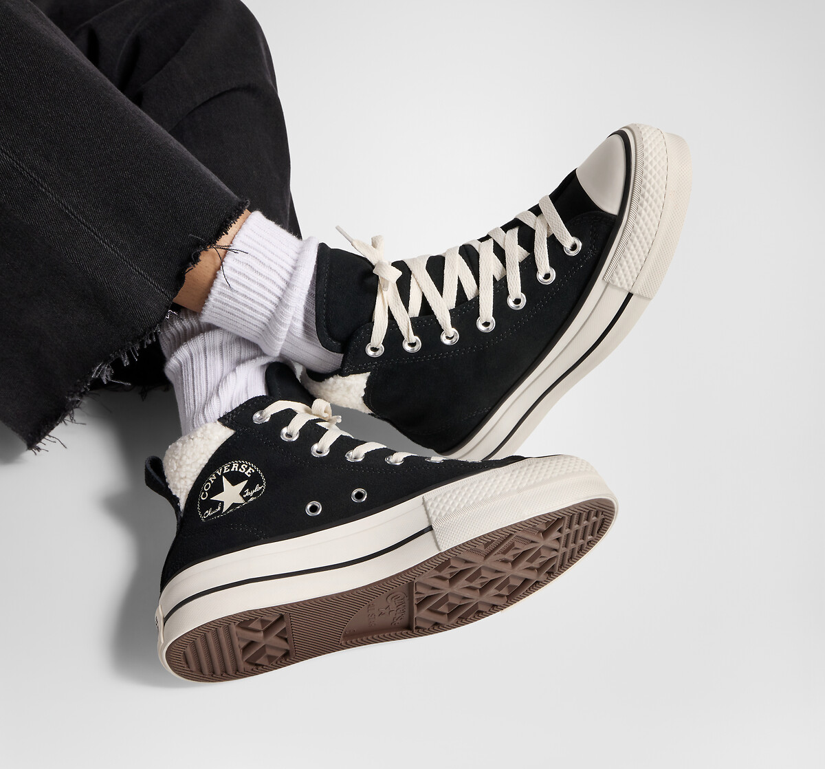 CONVERSE<br>Tênis All Star Puff Lift Cozy Essentials em couro