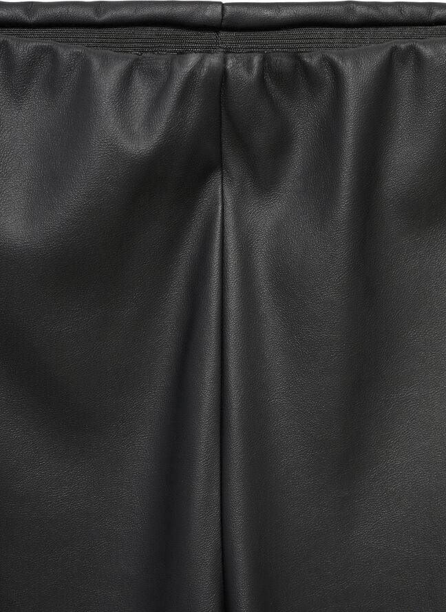 MANGO Faux leather leggings Black