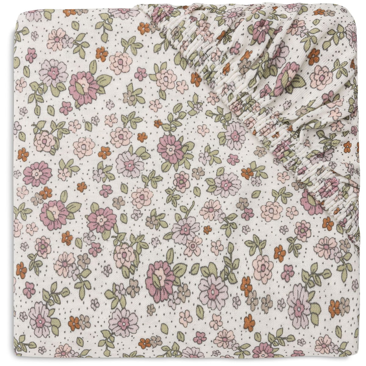 JolleinJollein   Spannbettlaken Jersey 60x120cm retro flowers