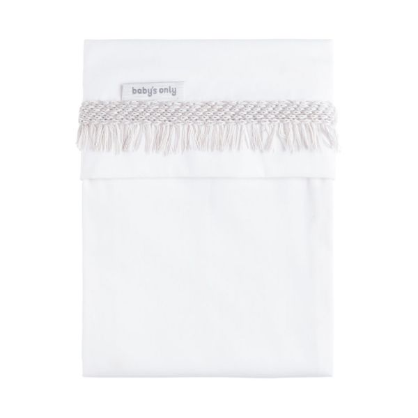 Baby's Only Wieglaken Gebreide Bies - Happiness - Oud Roze / Ecru - 80x100 cm
