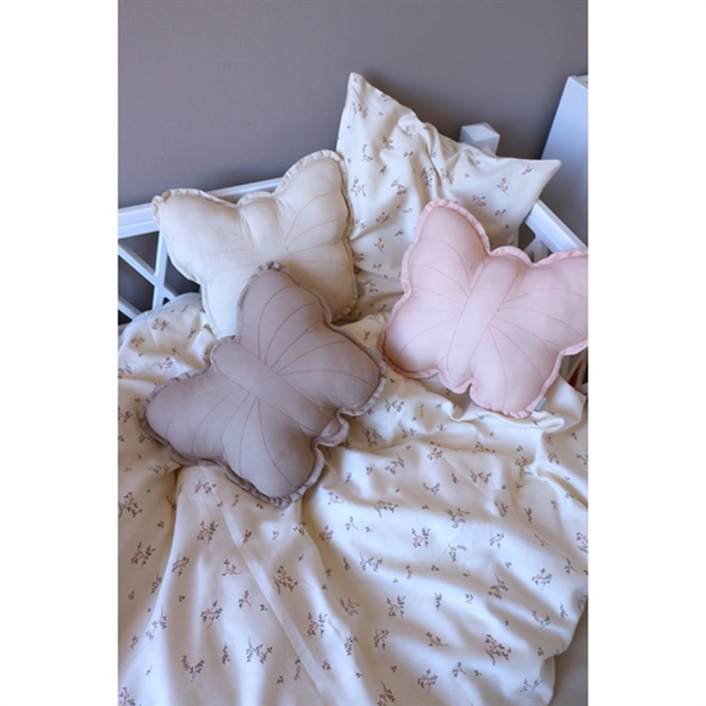 Butterfly Cushion Antique White