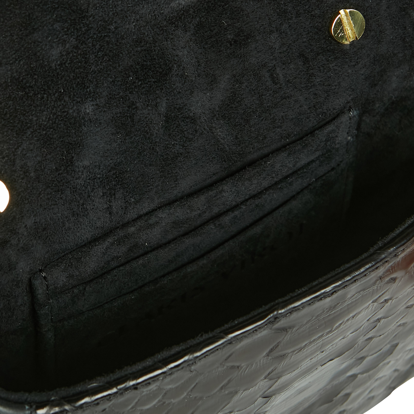 AVA - Sac bandoulière en python | Noir