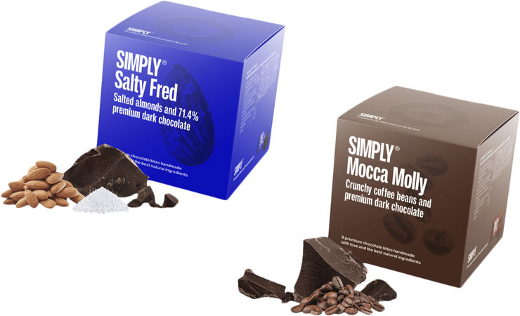 Simply Chocolate Gift Box, Dark Beauties (180 g)