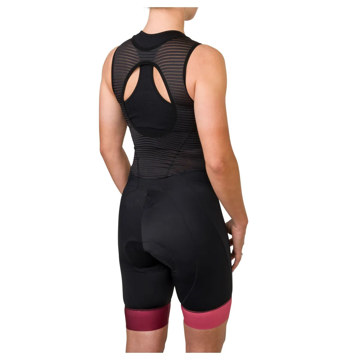 AGU Essential Prime bibshorts Black/Rusty Pink dame