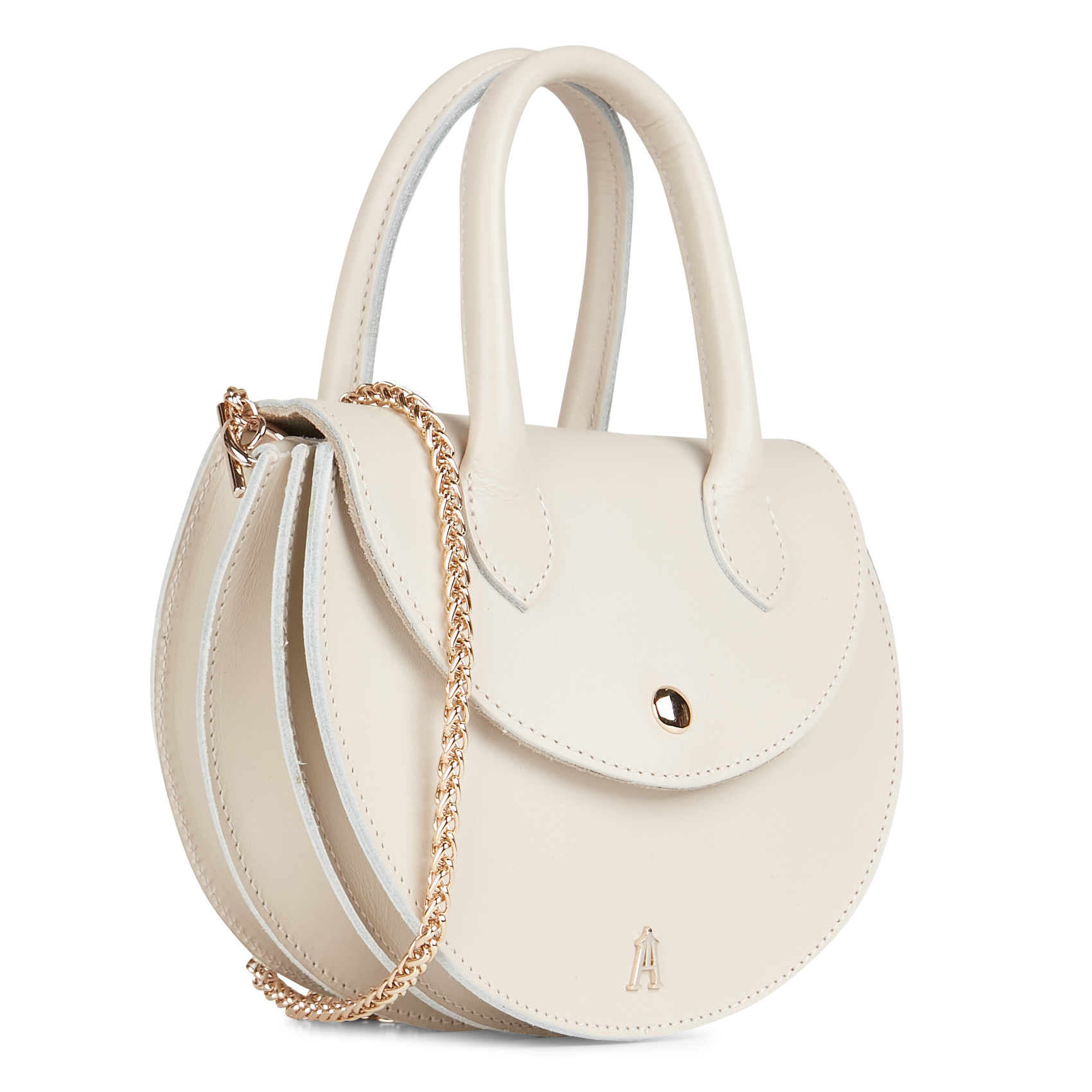 Musique - Sac à main en cuir| Beige