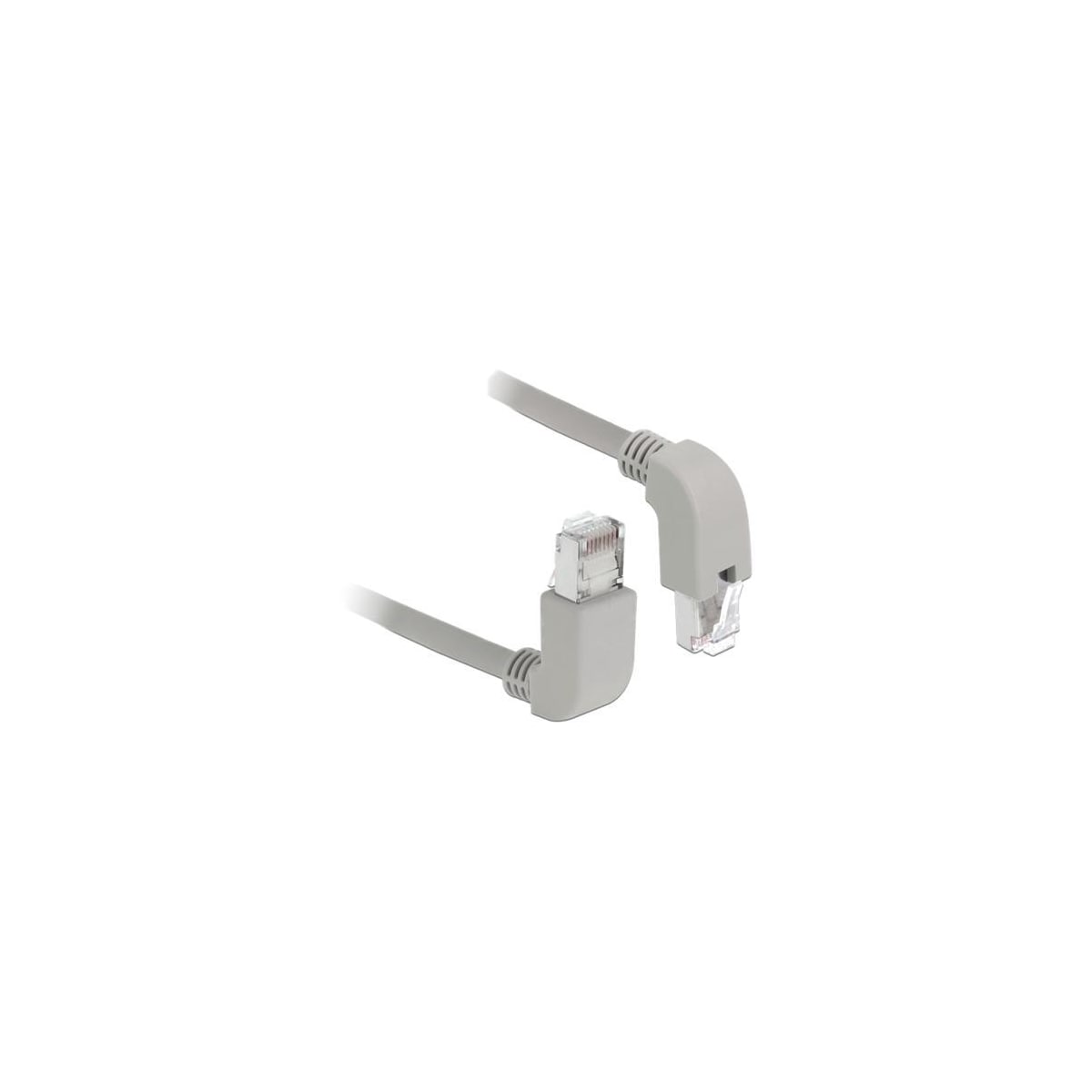 Delock Nettverkskabel RJ45 Cat.5e SF / UTP oppover / nedover vinklet 2 m