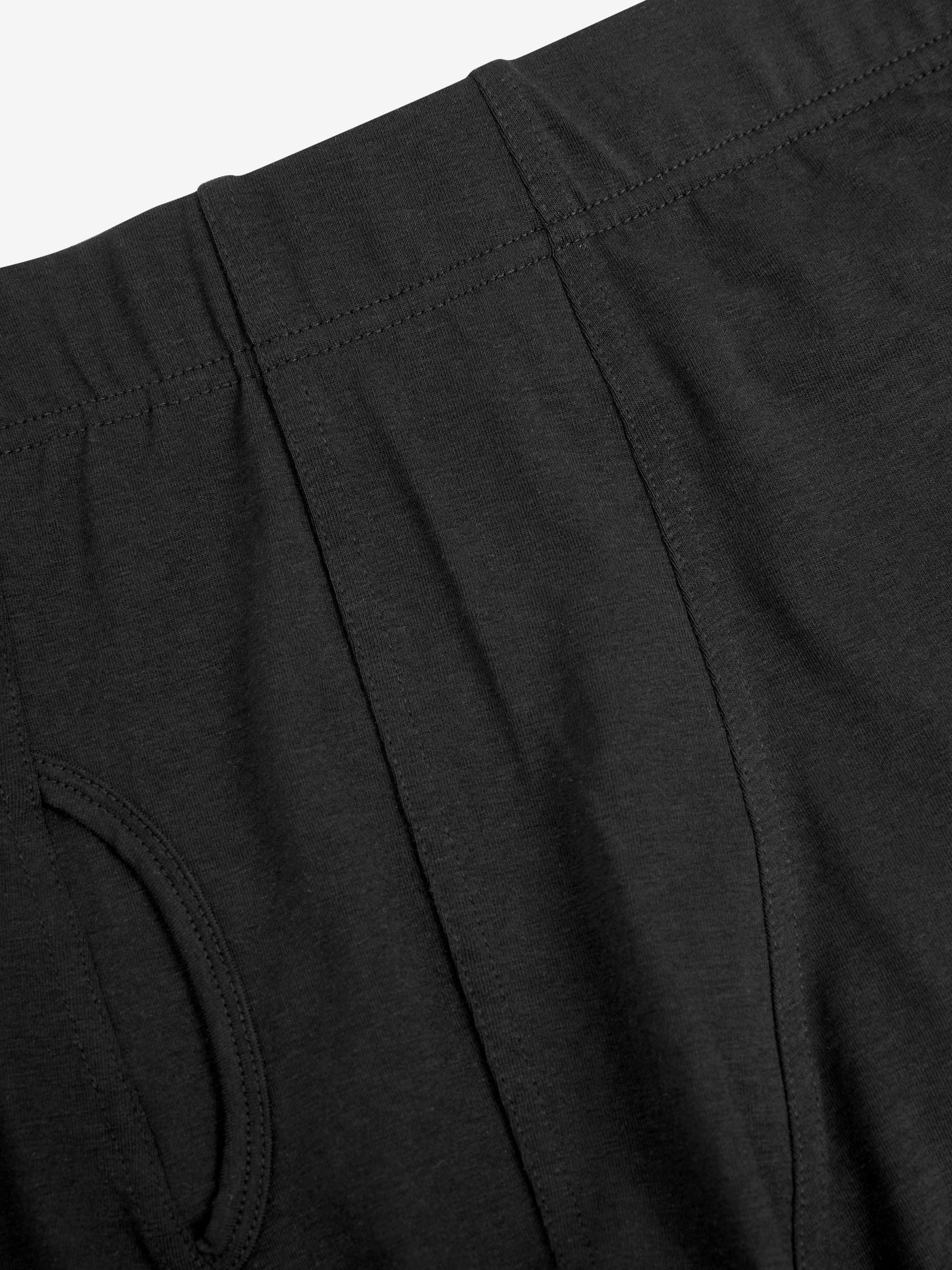 Zwart - Verpakking van 4 - Boxershorts met A-voorkant
