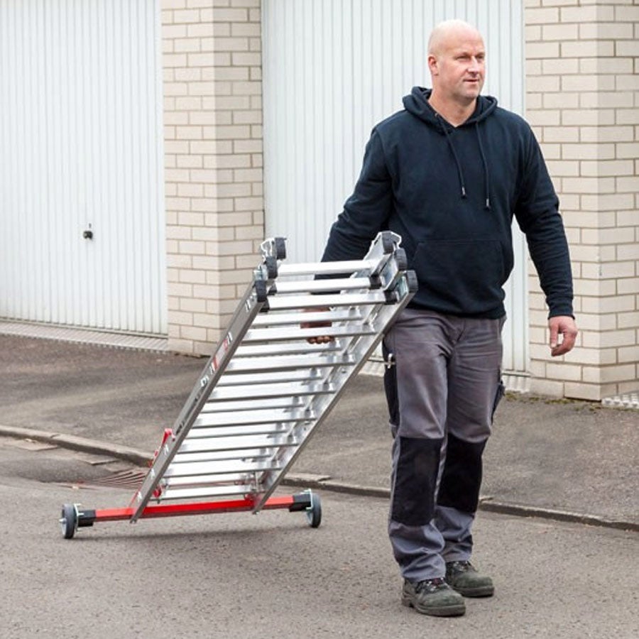 Euroline Premium 30778 Multifunctionele ladder, 3-delig, 3x6 sporten