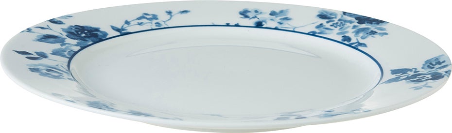 Laura Ashley ontbijtbord China Rose blauw D 20 H 1,9 cm