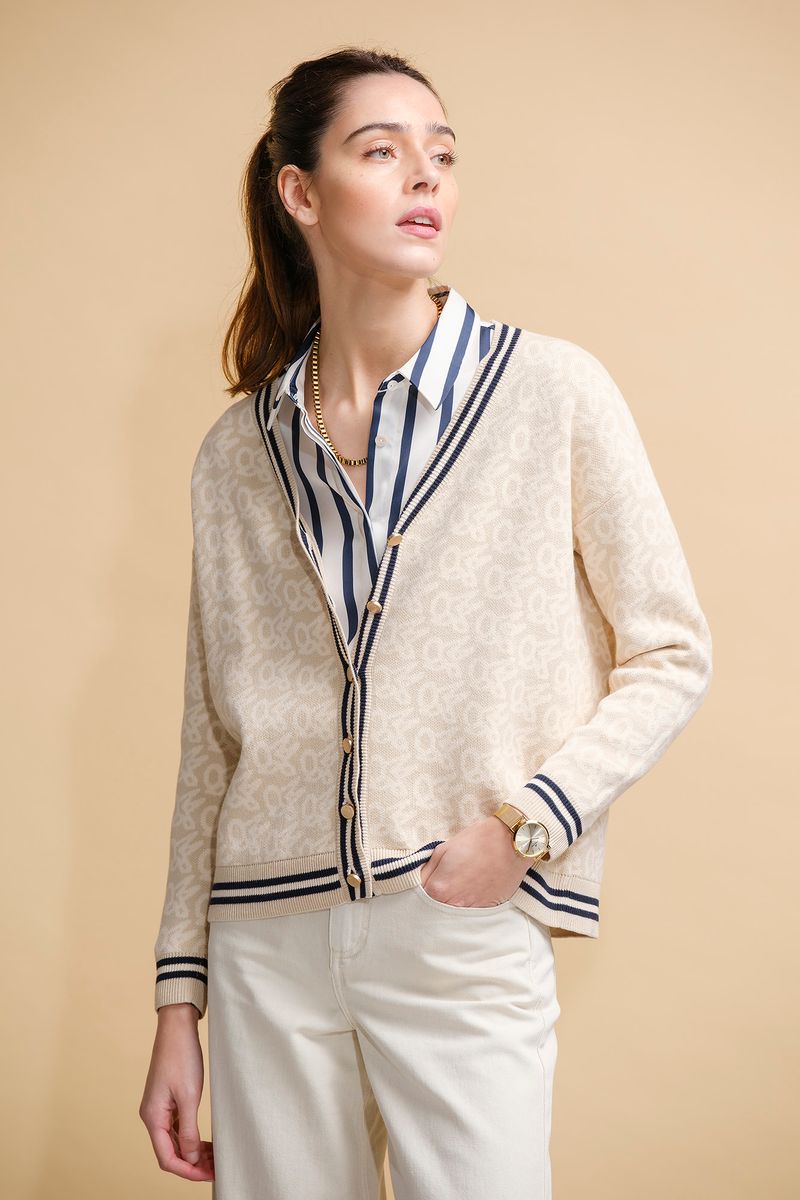 CASACO EM MALHA JACQUARD