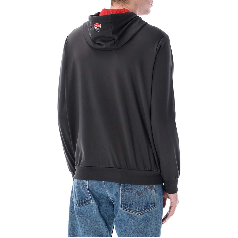 ducati racing - Sweat zippé à capuche Active Technical Anthracite / Rouge