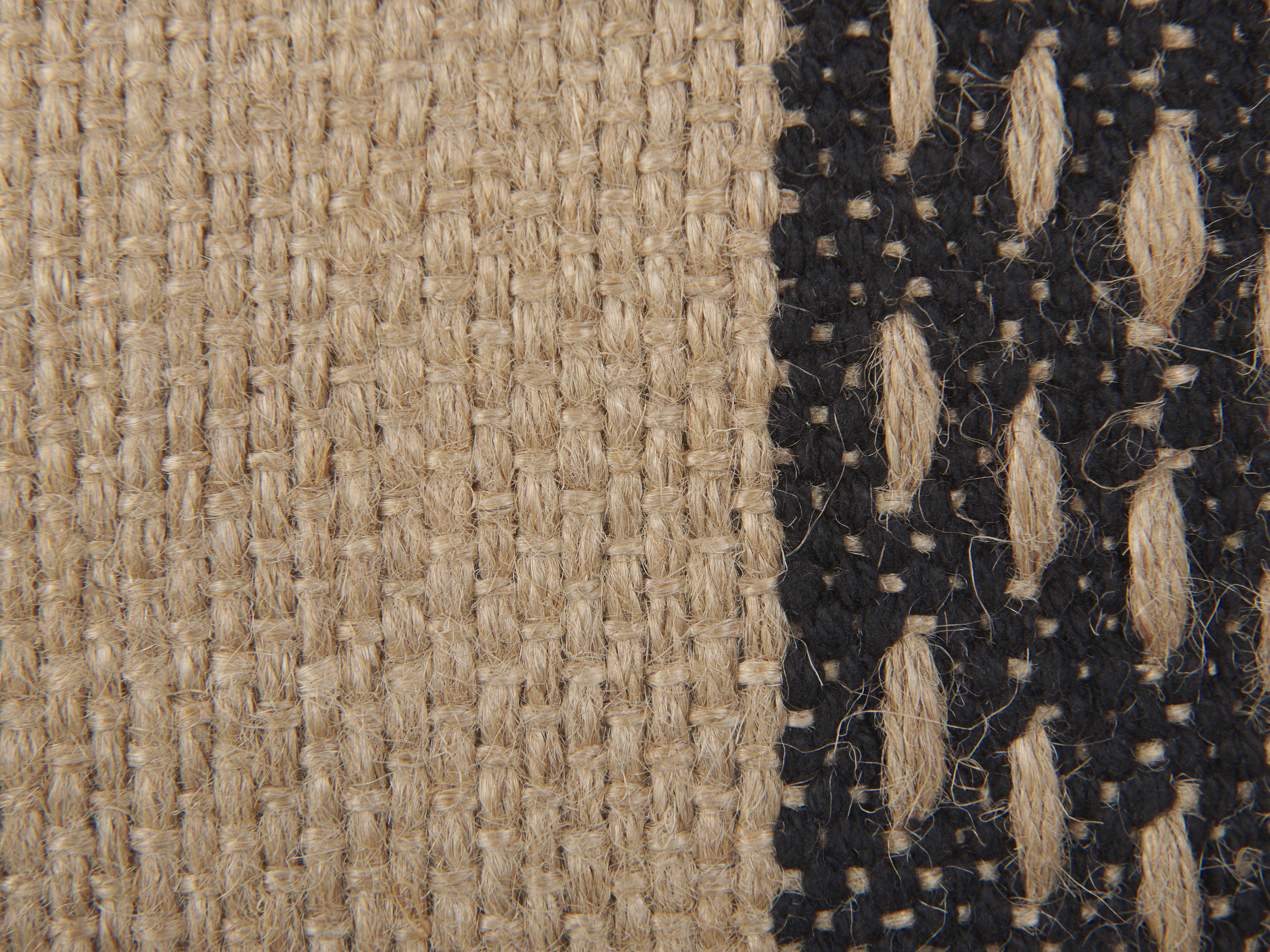 Set van 2 sierkussens DESALIX Jute 45 x 45 cm Beige gestreept