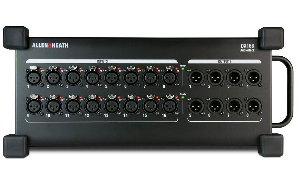 DX168 AudioRack<br>Tragbarer DX-Expander 16 XLR-Eingänge / 8 XLR-Ausgänge