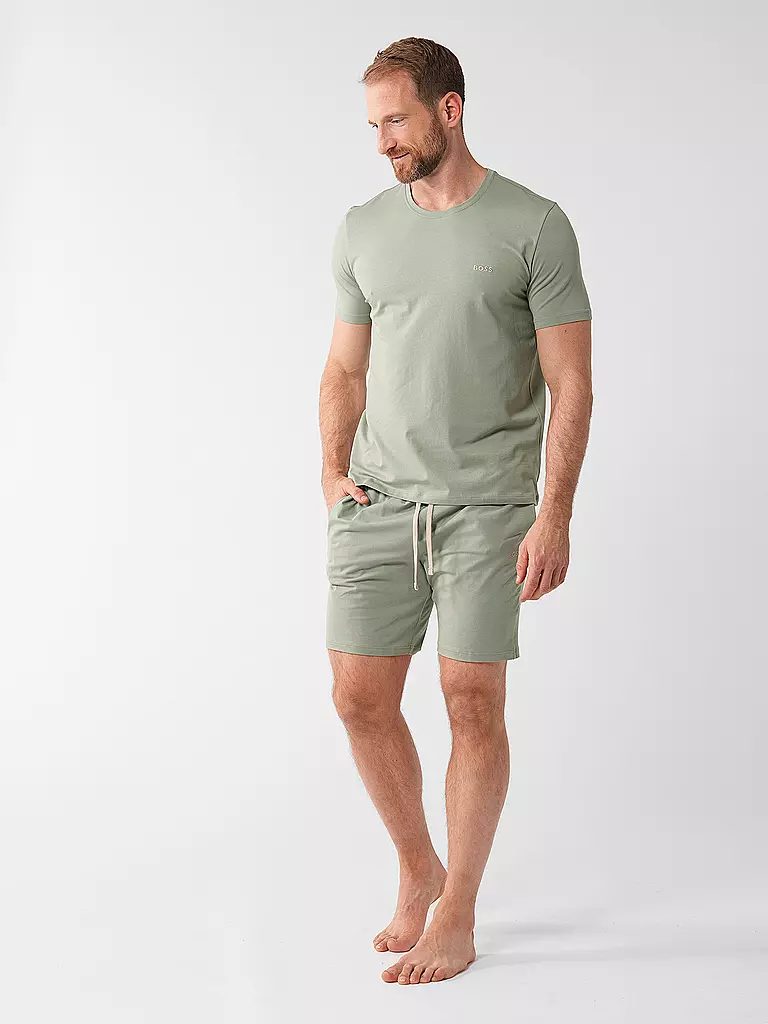 BOSS Loungewear Shorts  hellgrün